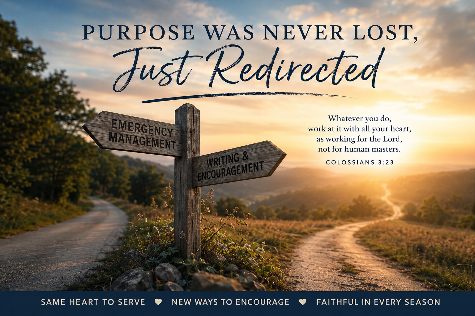 Purpose Was Never Lost, Just Redirected